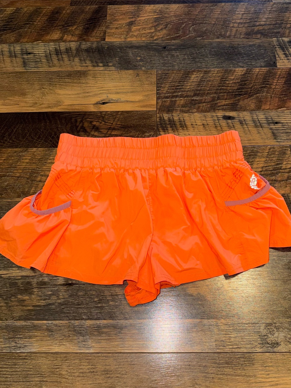 FP Movement by Free People Bright Orange Get Your Flirt On Shorts